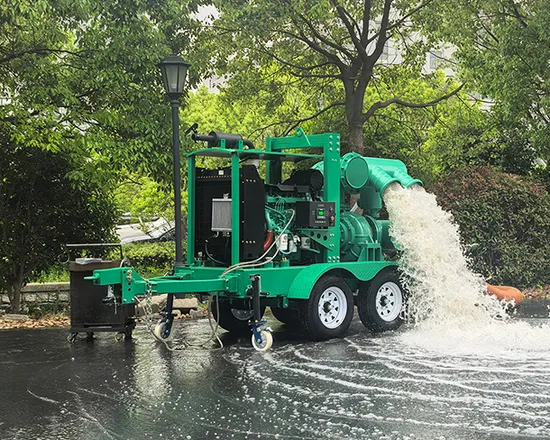 800-1400m³/H Customized High-Pressure Mobile Drainage Pump, Diesel Water Pump, Centrifugal Pump